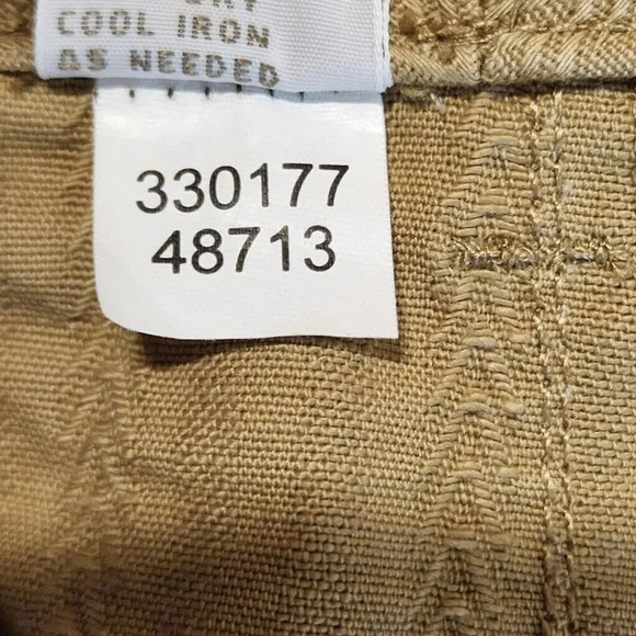 The Territory Ahead Women's Vintage Cotton Striped Tan Pants Size 14 - Picture 5 of 9